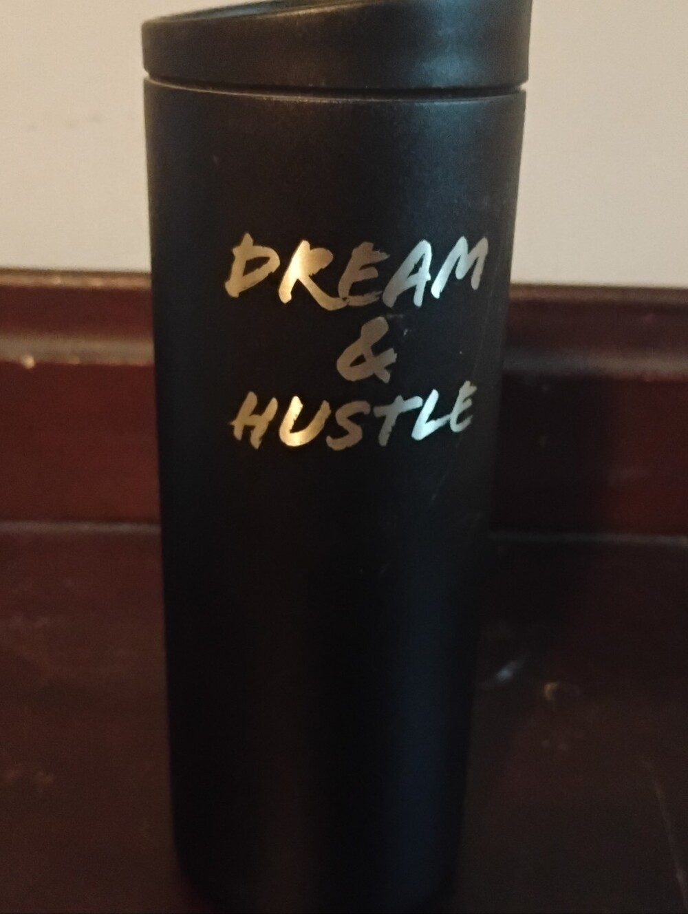 MiiR Matte Black "Dream & Hustle" Insulated Travel Tumbler Mug 16oz